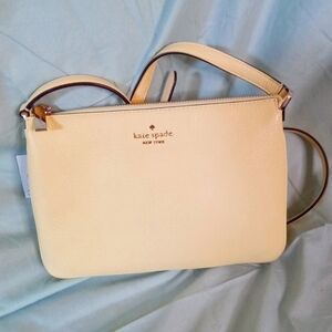 Triple gusset yellow kate spade crossbody